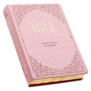 Front Cover KJV Holy Bible Pink